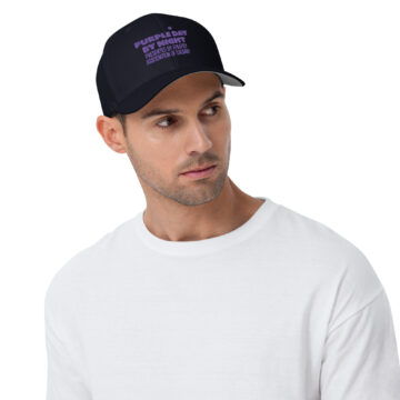 Purple Day by Night Structured Twill Hat
