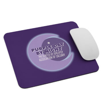 Purple Day by Night Mouse Pad